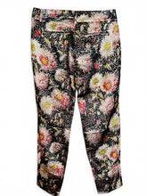 Load image into Gallery viewer, NWT Paul & Joe Paris floral slim-leg 3D textured high rise slim Leg trousers. 36