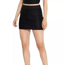 Load image into Gallery viewer, Wild Fable Women Skirt Mini Sweater Shiny Party Cocktail Black Size L