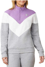 Load image into Gallery viewer, Fila Women's Ekanta 1/4 Zip: Grey, Lavender, White M