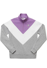 Load image into Gallery viewer, Fila Women's Ekanta 1/4 Zip: Grey, Lavender, White M