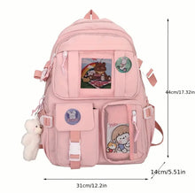 Load image into Gallery viewer, AD Girl’s School Backpack. Young Ladies College Laptop Backpacks 16” Pink