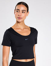 Load image into Gallery viewer, Nike One Classic Dri-FIT Short-Sleeve Cropped Twist Top - Black L