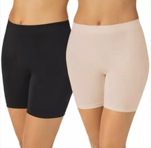 Load image into Gallery viewer, Carole Hochman Women's Slip Short, 2-pack Nude, Black M