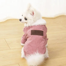 Load image into Gallery viewer, Holapet Cozy Fleece-Lined Pet Jacket for Small to Medium Dogs Size L Pink