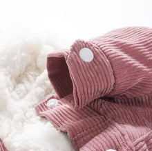 Load image into Gallery viewer, Holapet Cozy Fleece-Lined Pet Jacket for Small to Medium Dogs Size L Pink