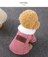 Load image into Gallery viewer, Holapet Cozy Fleece-Lined Pet Jacket for Small to Medium Dogs Size L Pink