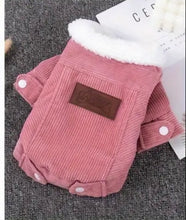 Load image into Gallery viewer, Holapet Cozy Fleece-Lined Pet Jacket for Small to Medium Dogs Size L Pink