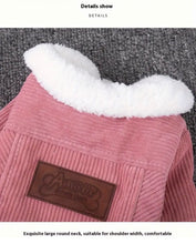 Load image into Gallery viewer, Holapet Cozy Fleece-Lined Pet Jacket for Small to Medium Dogs Size L Pink