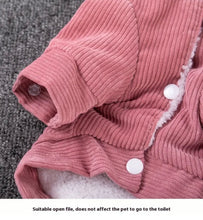 Load image into Gallery viewer, Holapet Cozy Fleece-Lined Pet Jacket for Small to Medium Dogs Size L Pink