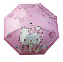 Load image into Gallery viewer, Whimsical Sanrio Cartoon Character Folding Umbrella Hello Kitty