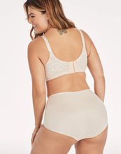 Load image into Gallery viewer, Bali Elegant Lace Panty Set of 2 Lace Panel Shaping Brief, DFX372 Soft Taupe 3XL