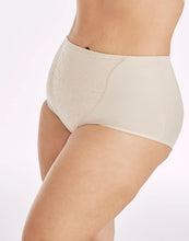 Load image into Gallery viewer, Bali Elegant Lace Panty Set of 2 Lace Panel Shaping Brief, DFX372 Soft Taupe 3XL