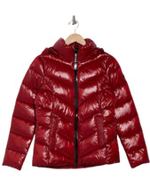 Load image into Gallery viewer, Michael Kors Short 450 Fill Power Hooded Puffer Jacket Size L