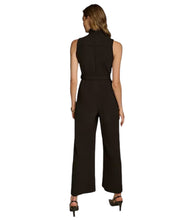 Load image into Gallery viewer, Donna Karan Women's Mock-Neck Belted Jumpsuit Bk 6