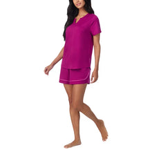 Load image into Gallery viewer, Carole Hochman Midnight Women's 3-piece Elastic Waistband PJ Set Hot Pink S