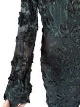 Load image into Gallery viewer, AQUA Long Sleeve Embroidered Dress - 100% Exclusive Black 4