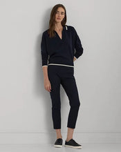 Load image into Gallery viewer, Lauren Ralph Lauren Womens Knit Skinny Dress Pants Lauren Navy 4