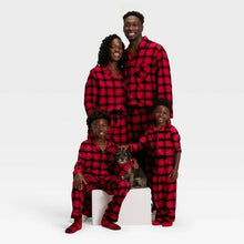 Load image into Gallery viewer, Wondershop Women's Plaid Flannel 2 Piece Family Sleep Set Red/Black M
