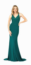 Load image into Gallery viewer, Abby Paris Teal Bridal/Bridesmaids Gown STYLE #981010 Size 12