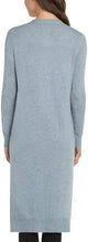Load image into Gallery viewer, Matty M Duster Open Front Knit Cardigan Long Sweater Heather Denim S