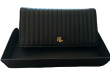 Load image into Gallery viewer, Lauren Ralph Lauren Quilted Nappa Leather Slim Wallet in Gift Box Black