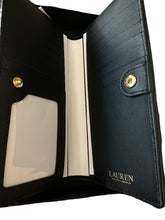 Load image into Gallery viewer, Lauren Ralph Lauren Quilted Nappa Leather Slim Wallet in Gift Box Black