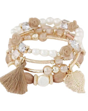 Load image into Gallery viewer, AD Leaf & Tassel Beaded Bracelet Kit