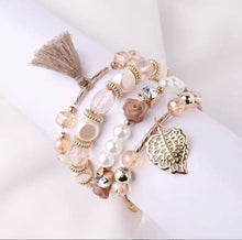 Load image into Gallery viewer, AD Leaf & Tassel Beaded Bracelet Kit