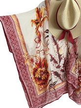 Load image into Gallery viewer, Vince Camuto Tropical Blooms Topper & Sun Hat Set