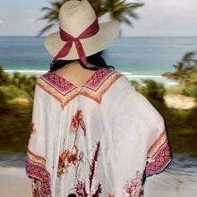 Load image into Gallery viewer, Vince Camuto Tropical Blooms Topper & Sun Hat Set