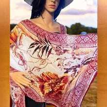 Load image into Gallery viewer, Vince Camuto Tropical Blooms Topper & Sun Hat Set