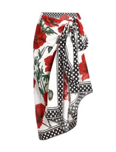 Load image into Gallery viewer, AD Floral Pattern 2 Piece Swimsuits Red Multi S