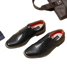 Load image into Gallery viewer, Bruno Marc Men's Classic Cap-Toe Formal Oxford Shoes 10 Black