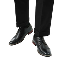 Load image into Gallery viewer, Bruno Marc Men's Classic Cap-Toe Formal Oxford Shoes 10 Black