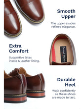 Load image into Gallery viewer, Bruno Marc Men's Classic Cap-Toe Formal Oxford Shoes 10 Black