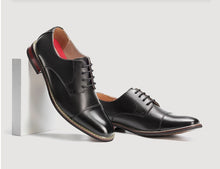 Load image into Gallery viewer, Bruno Marc Men's Classic Cap-Toe Formal Oxford Shoes 10 Black