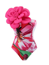 Load image into Gallery viewer, Music Festival European and American Two-piece Swimsuit Set Rose M Hot Pink