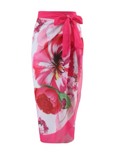 Load image into Gallery viewer, Music Festival European and American Two-piece Swimsuit Set Rose M Hot Pink