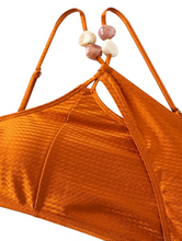 Load image into Gallery viewer, AD European and American Split Bikini w/Stones Swimwear Rust S