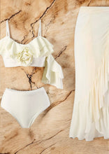 Load image into Gallery viewer, AD Retro Swimsuit Three-Piece Bikini, Skirt Beige L