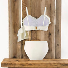 Load image into Gallery viewer, AD Retro Swimsuit Three-Piece Bikini, Skirt Beige L