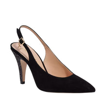 Load image into Gallery viewer, Coach Black Sutton Slingback Pump With Recycled Glitter 9