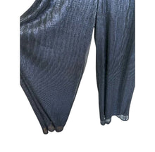 Load image into Gallery viewer, Marina Off-the-shoulder Metallic Jumpsuit Navy 4