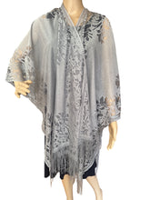 Load image into Gallery viewer, Lace Shawl Loose Thin Breathable Tassel Cardigan Grey OS