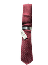 Load image into Gallery viewer, Alfani mens madison dot burgundy Slim Neck Tie