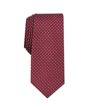 Load image into Gallery viewer, Alfani mens madison dot burgundy Slim Neck Tie