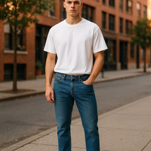 Load image into Gallery viewer, Wrangler Men's Blue Jeans Relaxed, Straight Leg: 36x32