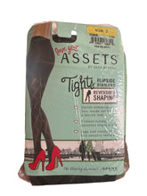 Load image into Gallery viewer, Spanx Love Your Assets Flipside Diamond Reversible Shaping Tights Size 2