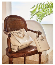 Load image into Gallery viewer, Lauren Ralph Lauren Pebbled Leather Extra-Large Cameryn Tote Bag Black
