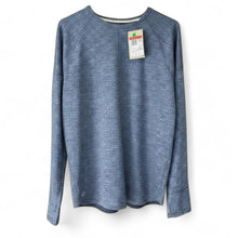 Load image into Gallery viewer, Nike Training - Yoga Logo-Embroidered Textured Dri-FIT Top - Blue L